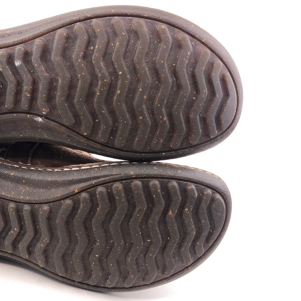 UGG Cove Brown Leather Winter Ankle Boots 7 - Picture 12 of 12